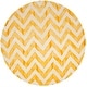 preview thumbnail 78 of 121, SAFAVIEH Dip Dye Marybeth Hand-tufted Wool Chevron Area Rug 7' Round - Ivory/Gold - Round