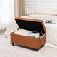 preview thumbnail 2 of 11, Adeco Tufted Storage Ottoman Bench for Living Room Bedroom