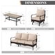 preview thumbnail 81 of 133, MAISON ARTS 4 Pieces Rattan Wicker Patio Furniture Set with Swivel Chairs and Coffee Table for Outdoor Spaces