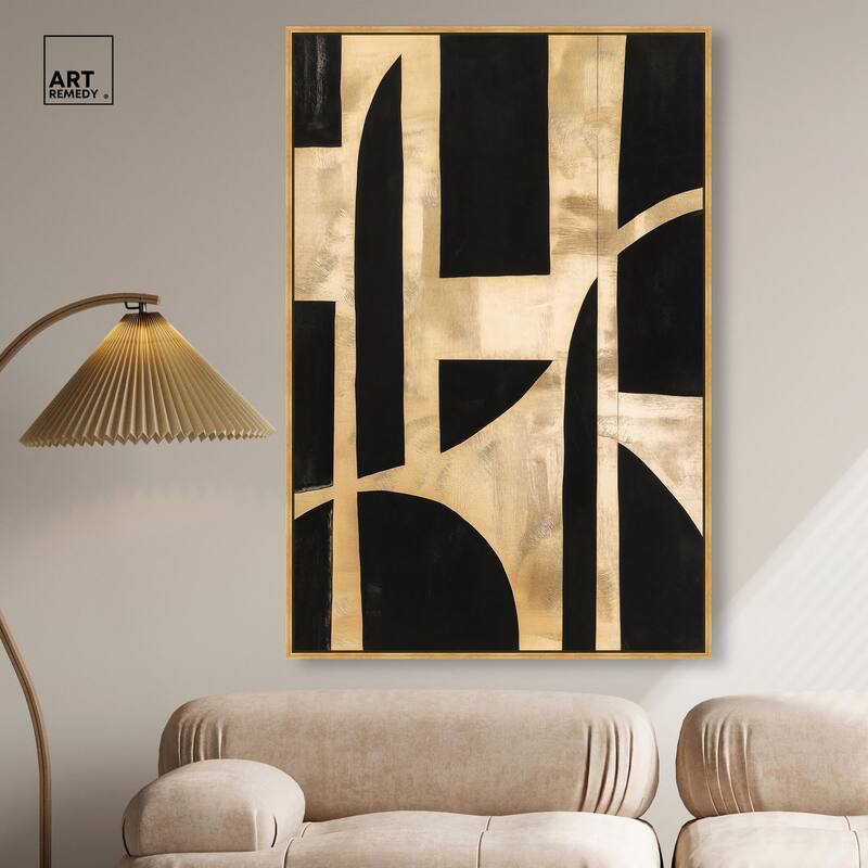 Noir and Gold II Canvas by Art Remedy