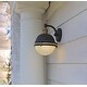 preview thumbnail 5 of 9, Maxim Portside Single Light 11" Tall Outdoor Wall Sconce with Glass