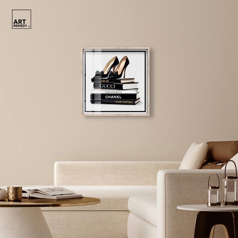 Ink Books and Heels Shadowbox by Art Remedy