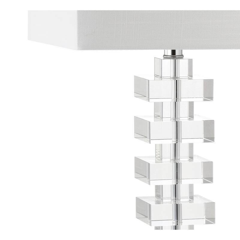 Paisley 28" Crystal LED Table Lamp, Clear by JONATHAN Y