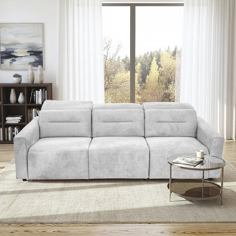 Douglas Power Slider Sofa with Adjustable Headrests and Built-In USB Charging Ports