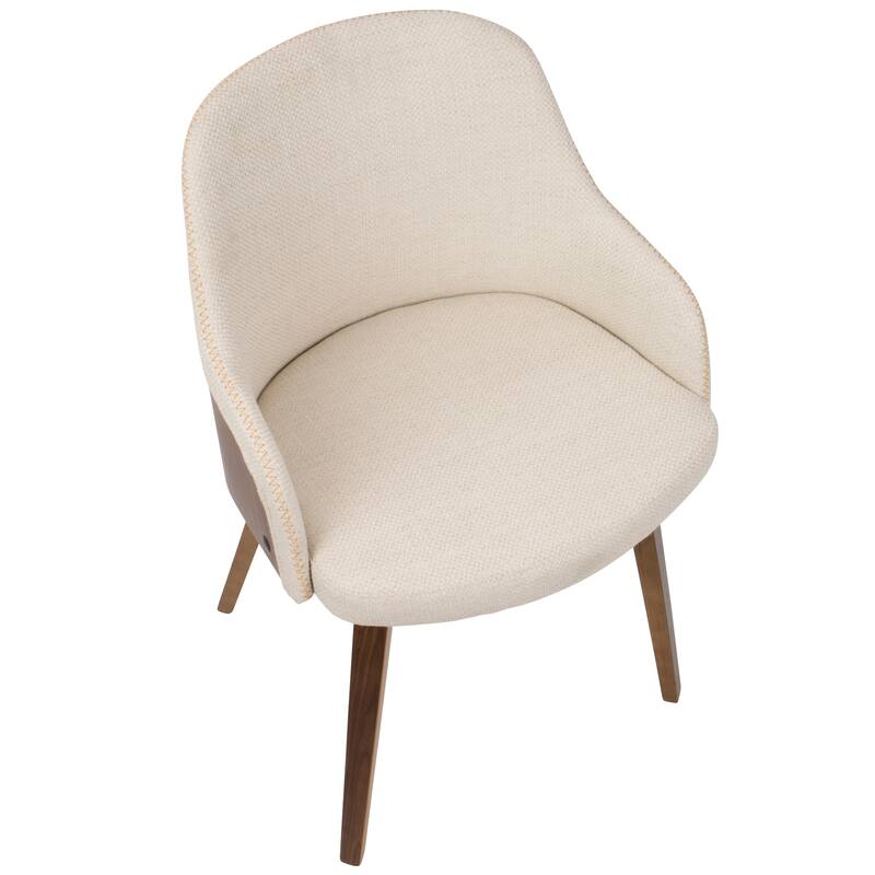 Carson Carrington Duvnas Upholstered Dining/Accent Chair with Bent Wood Legs (Set of 2)