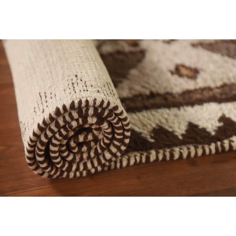 Tribal Beige Anatolian Turkish Runner Rug Handmade Wool Carpet - 2'11"x 11'8"