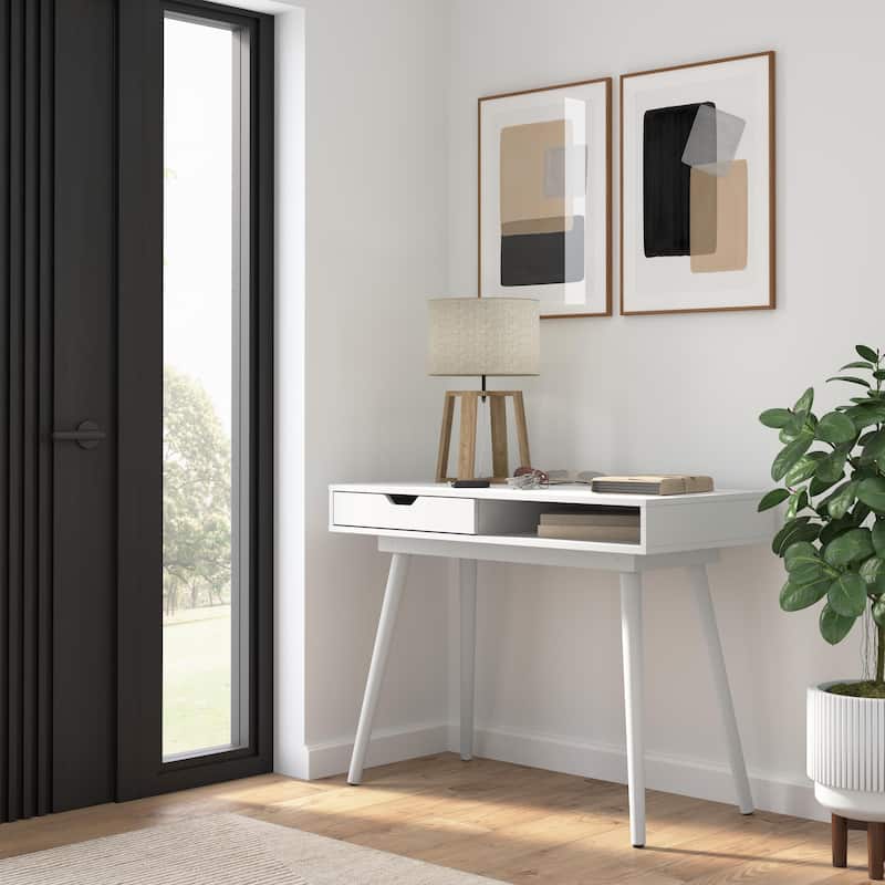 Bush Furniture Nora 40W Writing Computer Desk with Storage