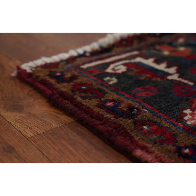 Hand Knotted Oriental 100% Wool Carpet Traditional Medallion Red Heriz Area Rug - 11' 4'' X 8' 7''