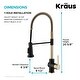 preview thumbnail 95 of 139, Kraus Britt Commercial 3-Function 1-Handle Pulldown Kitchen Faucet
