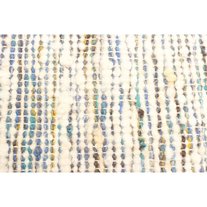 ECARPETGALLERY Braid weave Sienna Cream Wool Rug - 4'1 x 6'1