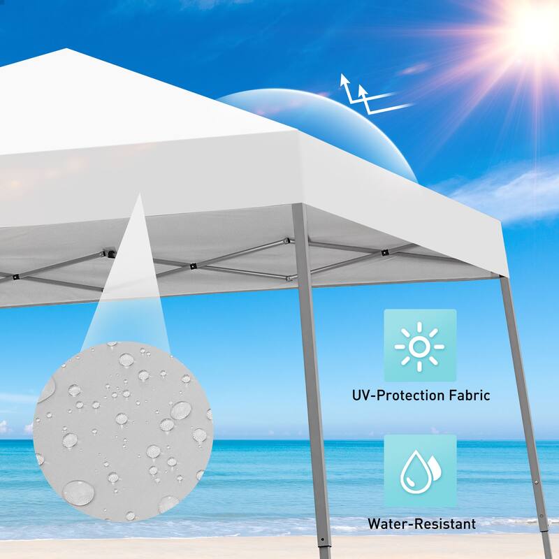 Ainfox 10 x 10ft Pop Up Canopy Tent Instant Shelter UV-protected Inclined Leg