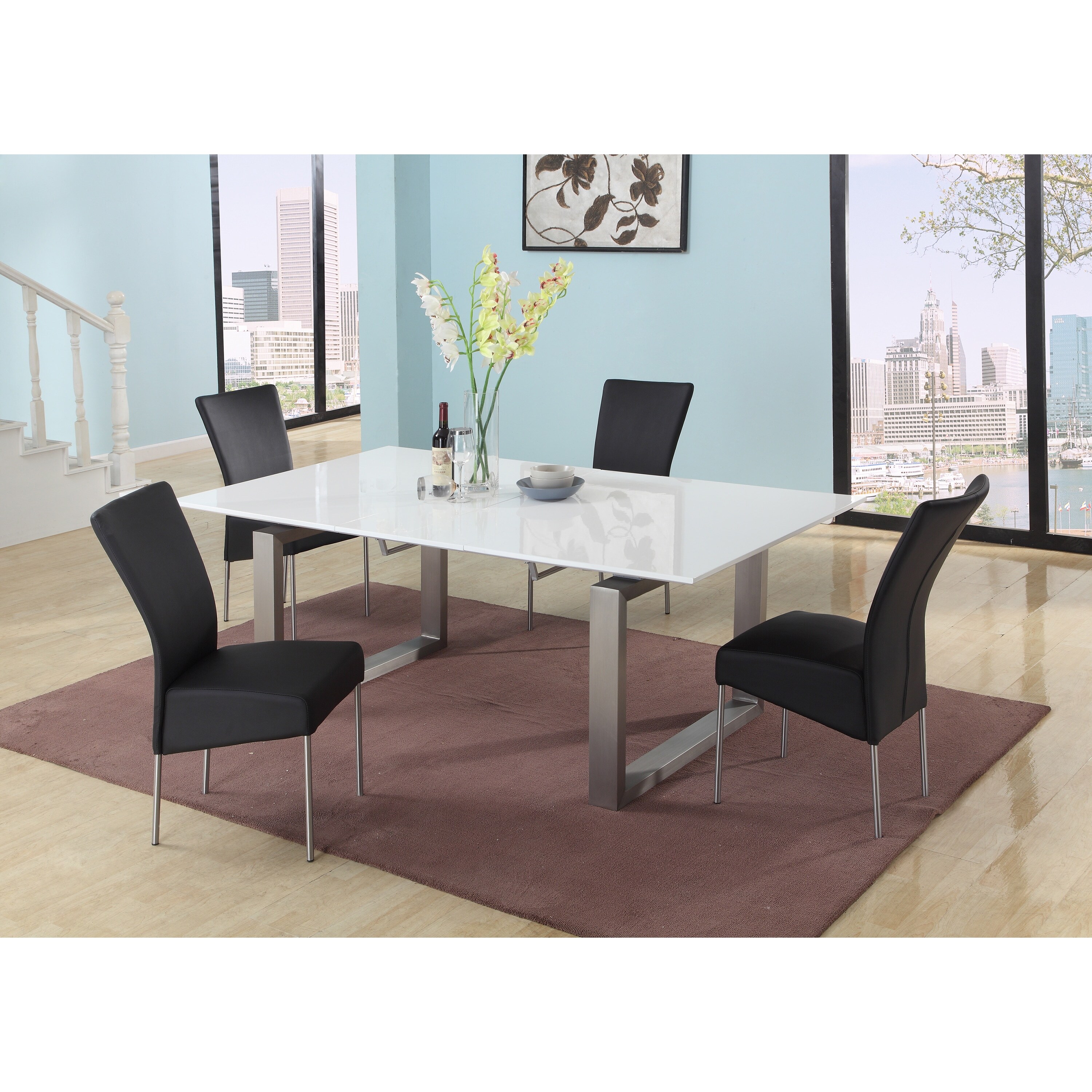 Somette janice store extendable dining table
