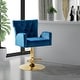 preview thumbnail 4 of 74, Loreto Tufted Velvet Swivel chair with Adjustable Height NAVY