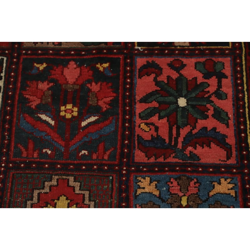 Hand Knotted Oriental 100% Wool Carpet Traditional Geometric Red Bakhtiari Area Rug - 16' 6'' X 10' 9''