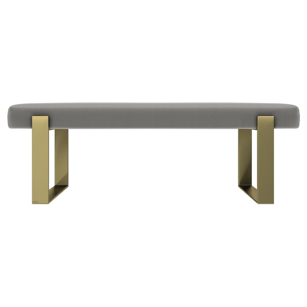 Vant Upholstered Bed Bench - Zigrino Mineral-Burnished Brass
