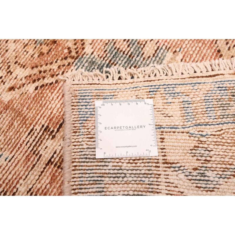 ECARPETGALLERY Hand-knotted Antalya Vintage Brown Wool Rug - 3'5 x 9'6