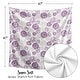 preview thumbnail 5 of 4, Sweet Jojo Designs Lavender Purple Boho Shabby Chic Floral Girl Baby Swaddle Receiving Blanket Ivory Bohemian Vintage Watercolor