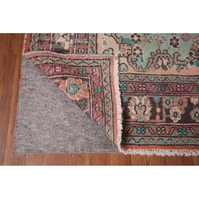 Hamedan Persian Vintage Area Rug Hand-Knotted Wool Carpet - 7'0"x 9'9"