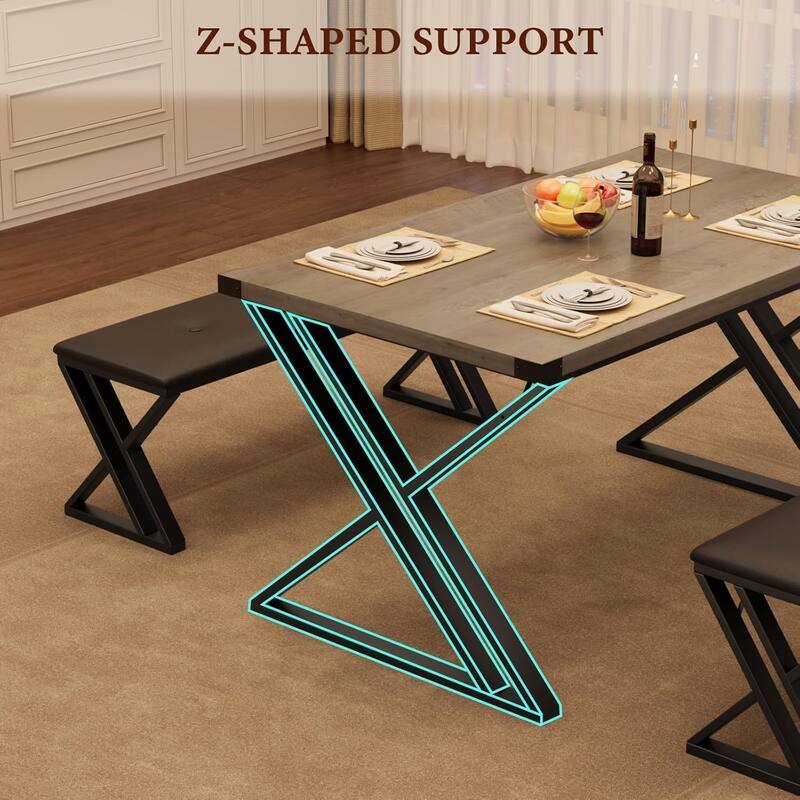 Dining Table with 2 Benches