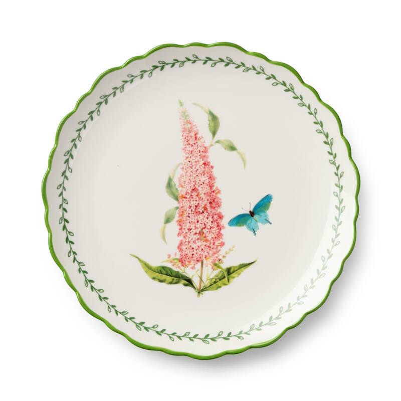 Certified International Mirabella 8.5" Salad/Dessert Plates, Set of 4 Assorted Designs - 8.50"L x 8.50"W x 0.88"H