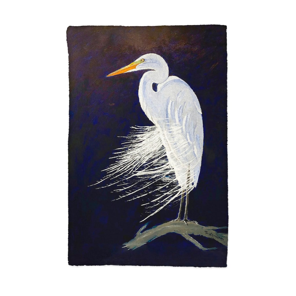 Egret Feathers Kitchen Towel - 16x25