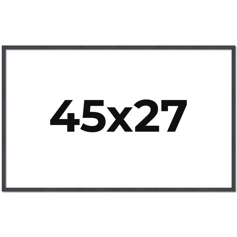 45x27 Frame Brown Solid Wood Picture Frame - Complete Modern Photo