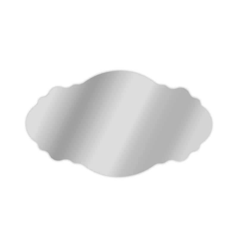 Oval Frameless Mirror - 41.3 x 23.6