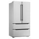 preview thumbnail 11 of 17, Cosmo 22.5 cu. ft. 4-Door French Door Refrigerator with Pull Handles in Stainless Steel, Counter Depth