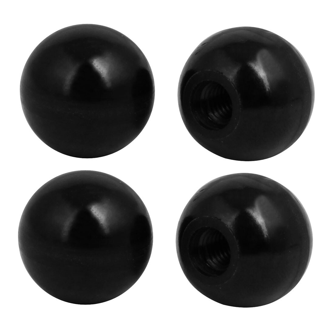 Red 5pcs Inner Diameter 10mm Plastic Ball Thread Knob Ball Lever Knob Threaded Ball Handle Knob Accessories for Arcade Game for Machine Tools 