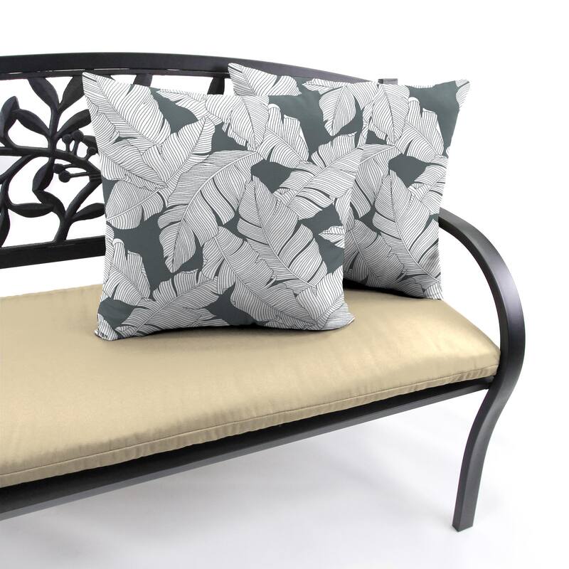18" x 18" Outdoor Throw Pillow - Set of 2 - 18'' L x 18'' W x 4'' H