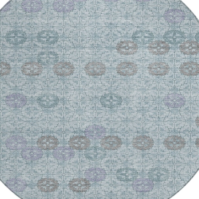 HomeRoots Geometric Transitional Rectangle Outdoor Rug