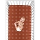 preview thumbnail 4 of 4, Rust and White Boho Mudcloth Boy Girl Fitted Crib Sheet - Orange Bohemian Woodland Tribal Southwest Mud Cloth Hatch Neutral Line