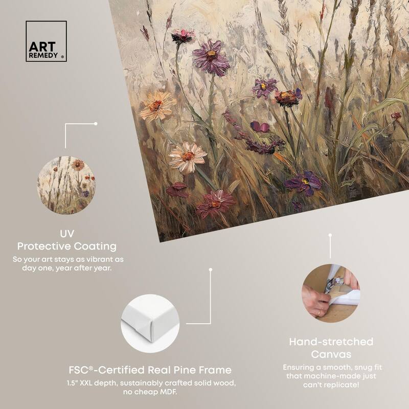 Vintage Blooms II Canvas by Art Remedy, Gallery Wrapped