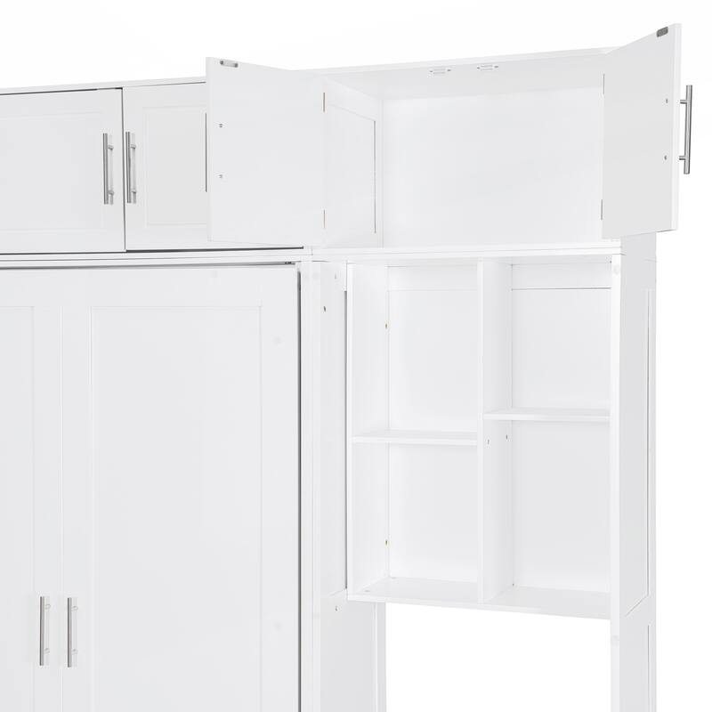 Versatile Queen Size Murphy Bed with Integrated Storage and Desk for Space Optimization