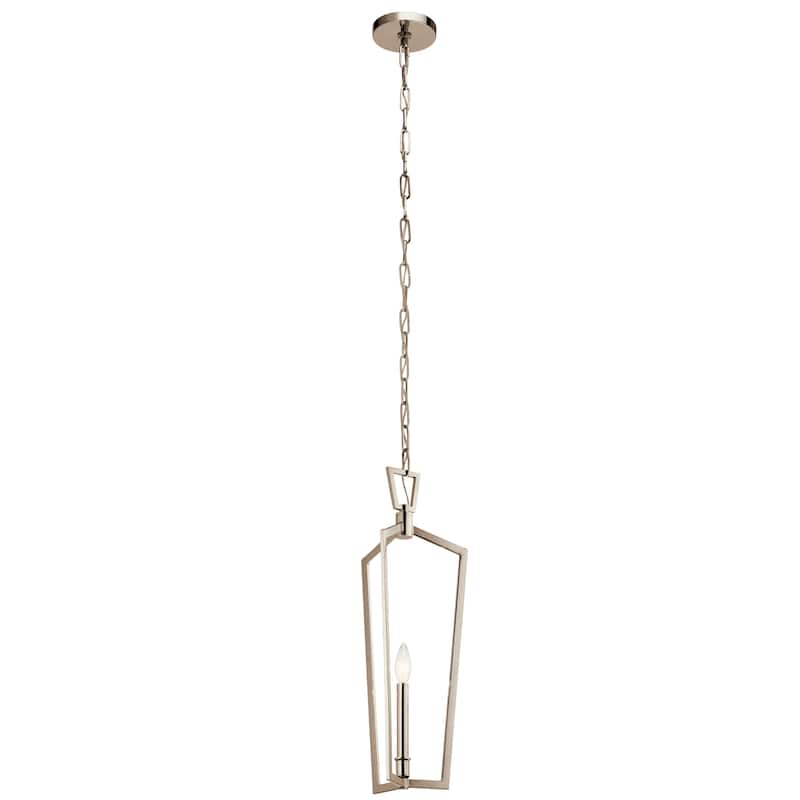 Kichler Abbotswell 1-light Mini Pendant - Grey - Nickel Finish - Polished