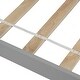 preview thumbnail 5 of 10, Grey Wood Platform Bed Twin Size Platform Bed