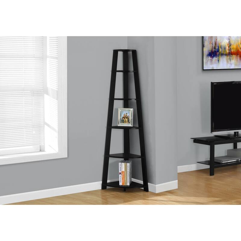 5 Tier Corner Bookshelf