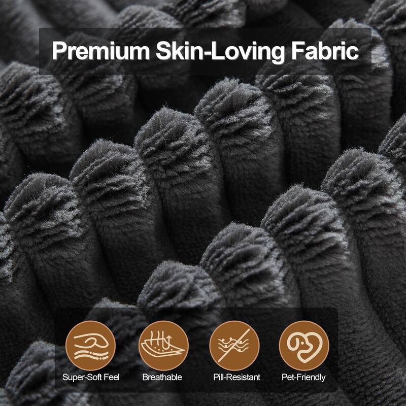 Couch Modular Sectional Sofa with Plush Corduroy No Assembly Required