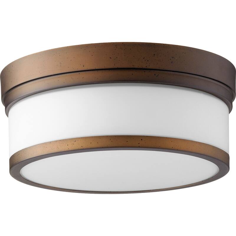 Quorum International Celeste 2 Light 12" Wide Flush Mount Drum Ceiling