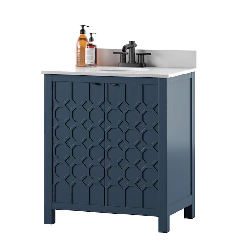 30" Single Bathroom Vanity with Countertop Sink Included