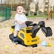 preview thumbnail 2 of 8, Gymax 3 in 1 Excavator Ride on Toy w/ Horn Story-Telling for Toddlers