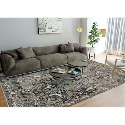 Bristol Kriotra Classic Floral Hand-Knotted Area Rug