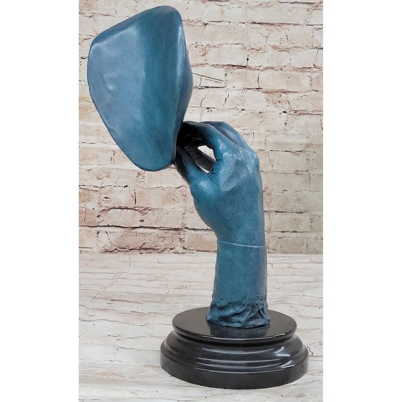 Salvador Dali Havana Man Smoking Cigar Bronze Sculpture Statue Hand Made Artwork