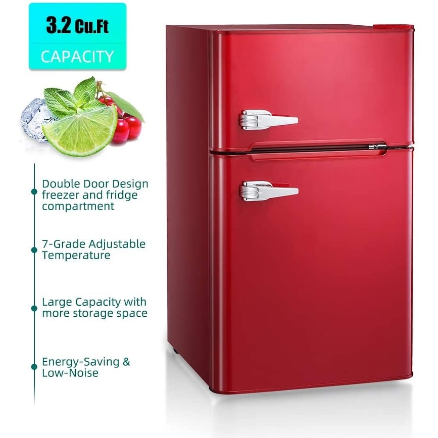 3.2 Cu.Ft Freestanding Compact Refrigerator with Freezer,2 Doors - On Sale  - Bed Bath & Beyond - 33199151