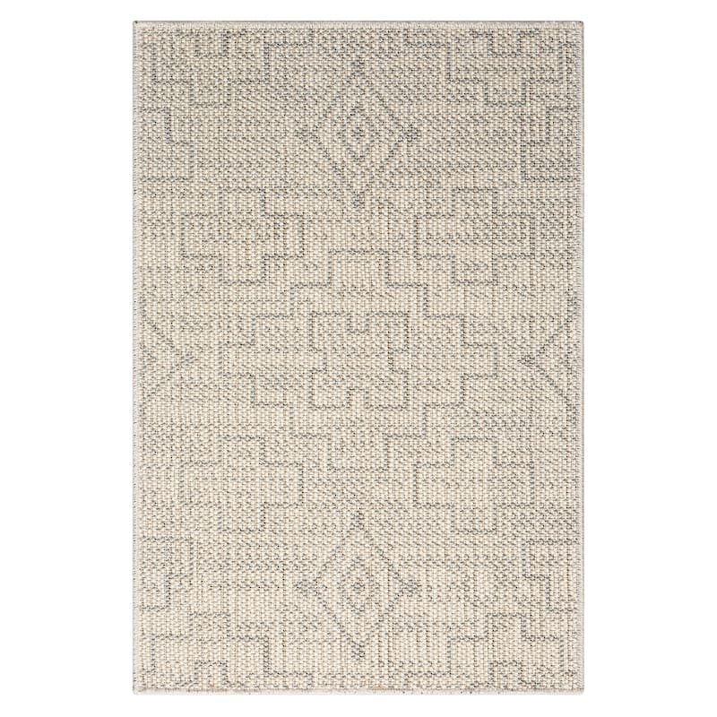 Terra by Obeetee Canyon Tribal Rug - Lavender/Ivory - 6'7" x 9'4"