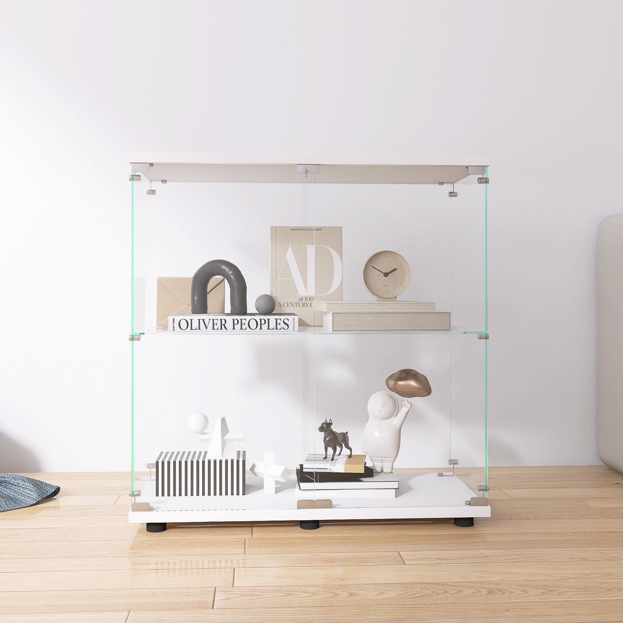 Two door shop glass cabinet