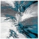 preview thumbnail 31 of 39, SAFAVIEH Glacier Latrina Modern Abstract Rug 3' Square - Blue/Grey - Square