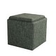 preview thumbnail 9 of 15, HomePop Storage Ottoman with Tray Top