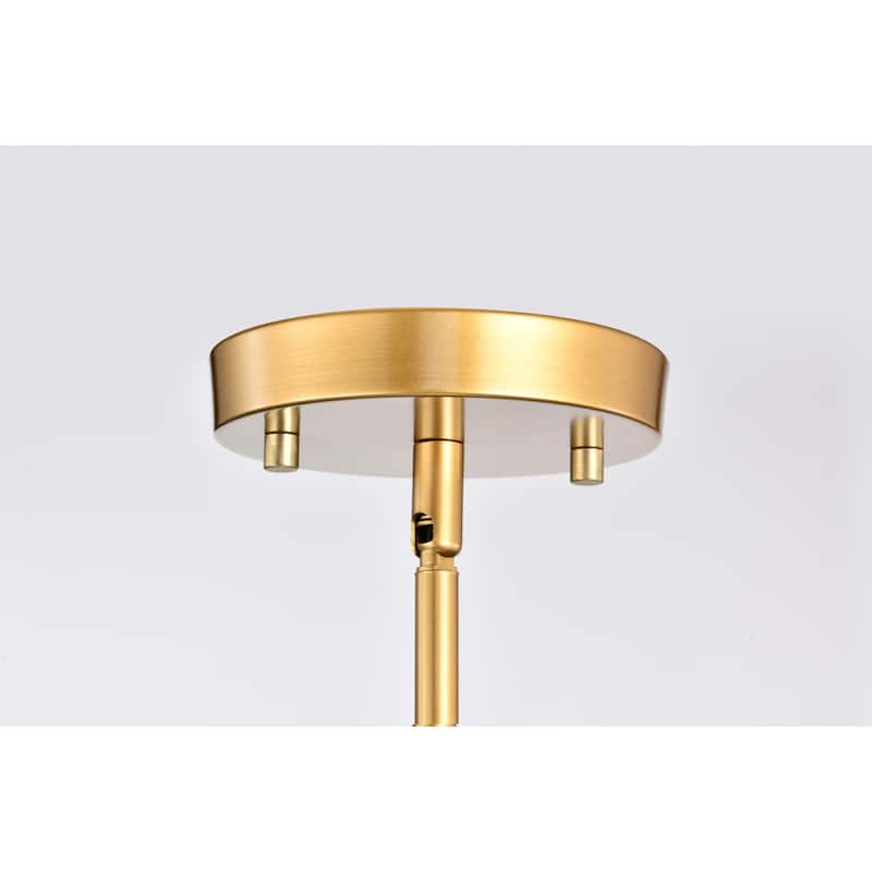 Melita 19 Inch Matte Gold Modern Sputnik Pendant Ceiling Lighted