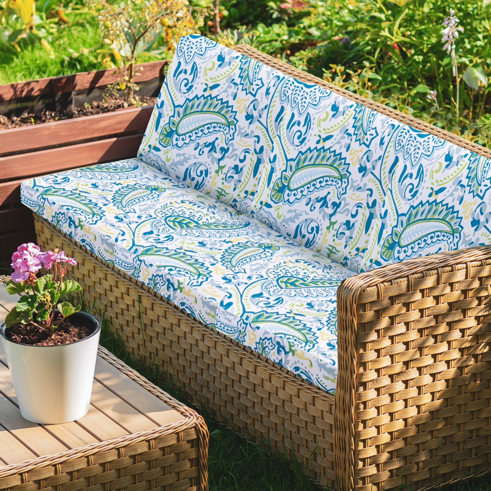 Outdoor Patio Replacement Covers For Rattan Furniture Patio Set